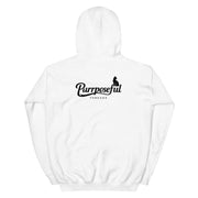 Cozy Cat Lovers Hoodie: Purrposeful Threads Black Logo with Meaningful Style
